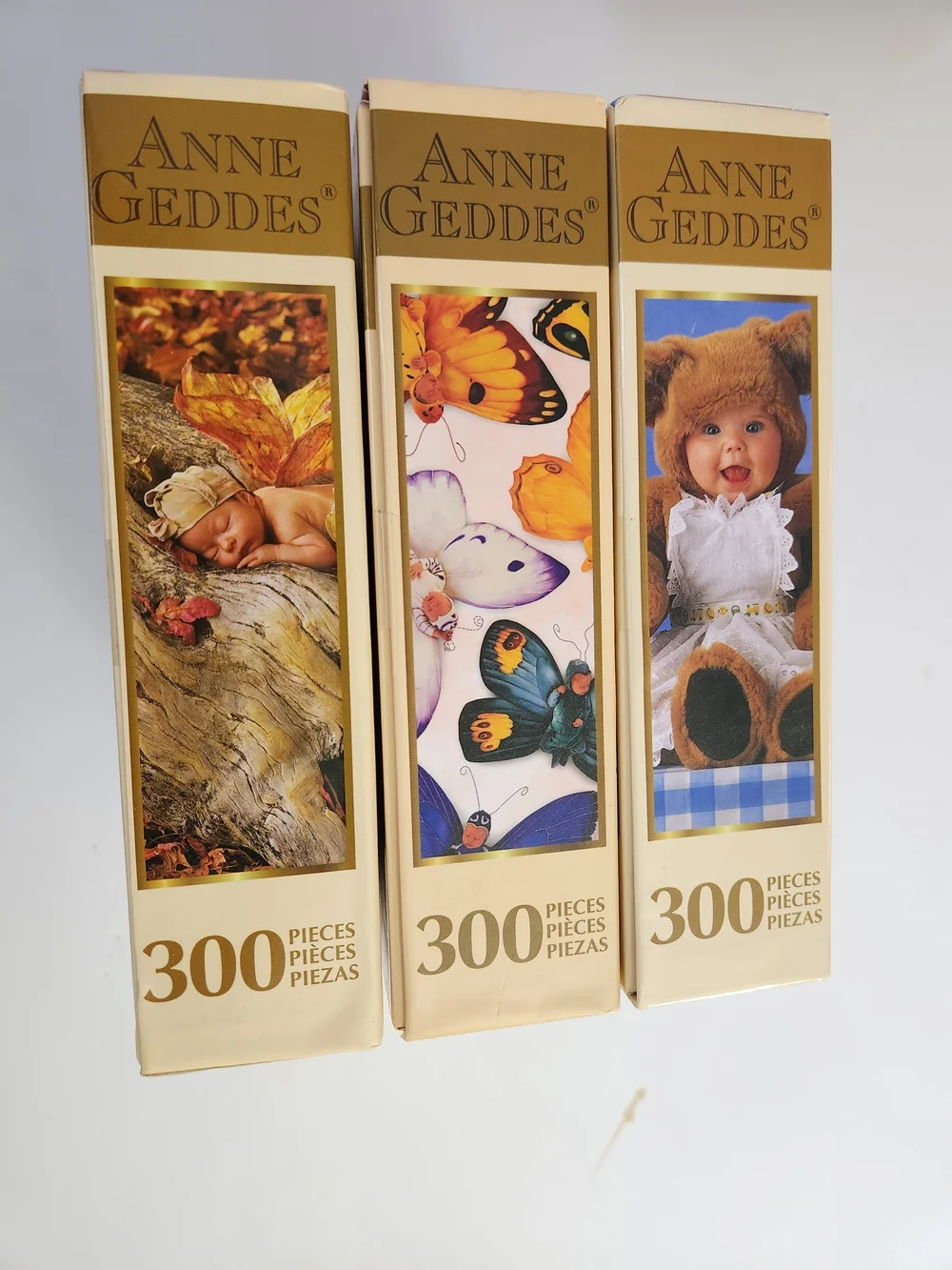 Bundle Of 3 Anne Geddes 300-Piece Kids Puzzles